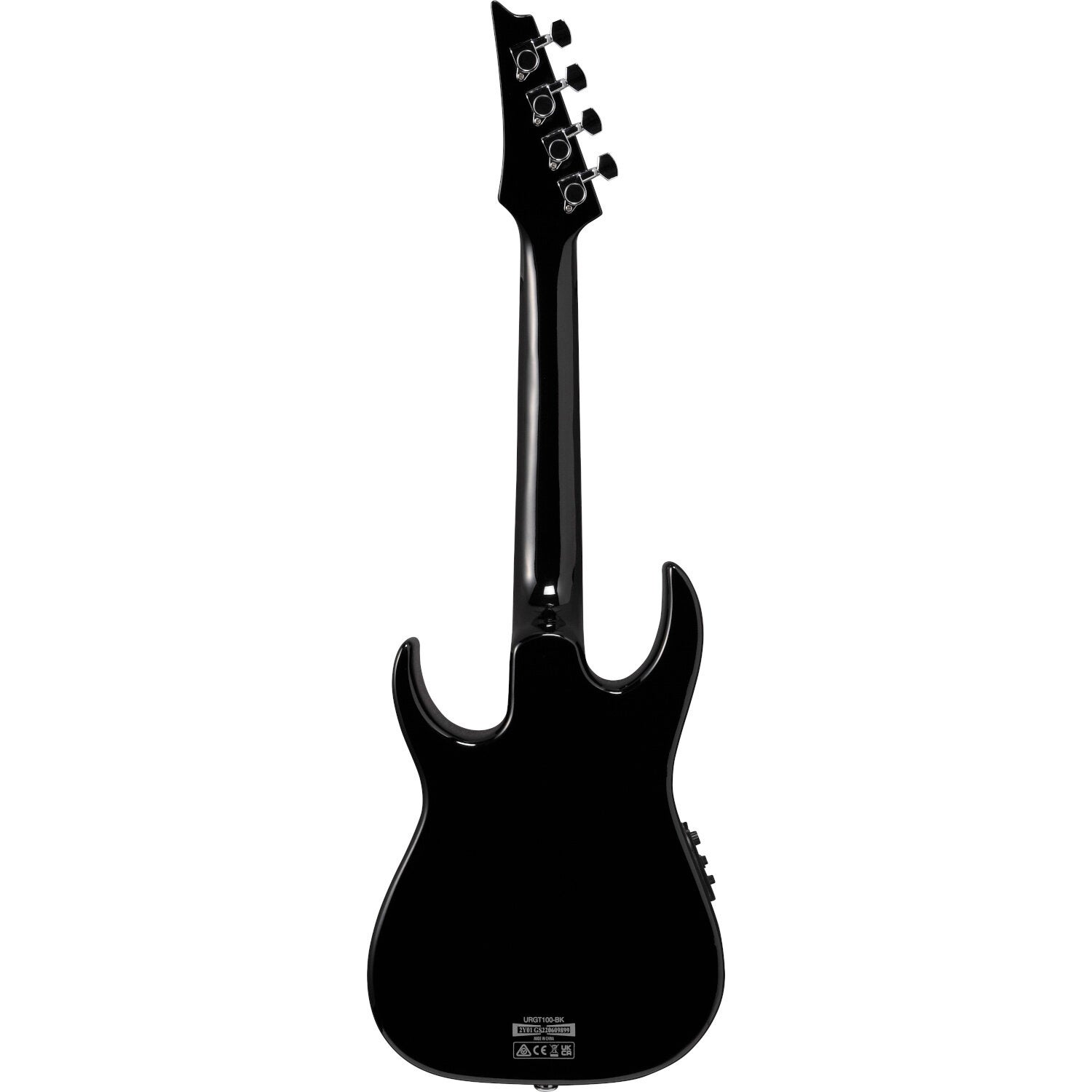 Ibanez URGT100 Black High Gloss elektrisch-akoestische tenor ukelele met gigbag