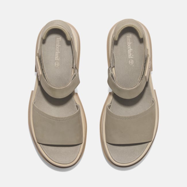 Sandalo a Doppia Fascia Everleigh da Donna in                beige