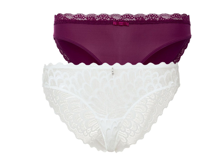 2 kanten minislips voor dames