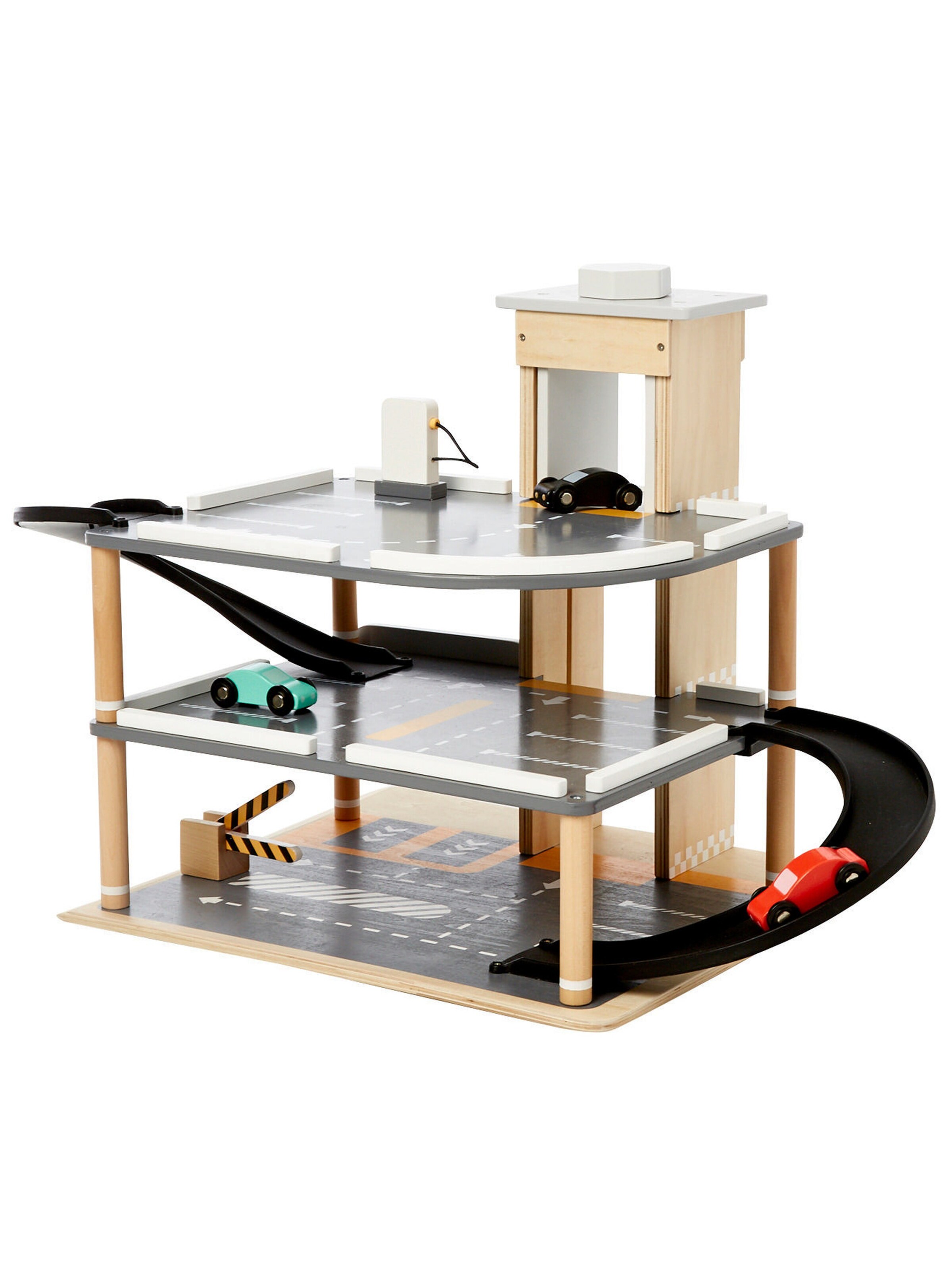 Vertbaudet Kinder Parkhaus mit 3 Etagen aus Holz FSC® mehrfarbig