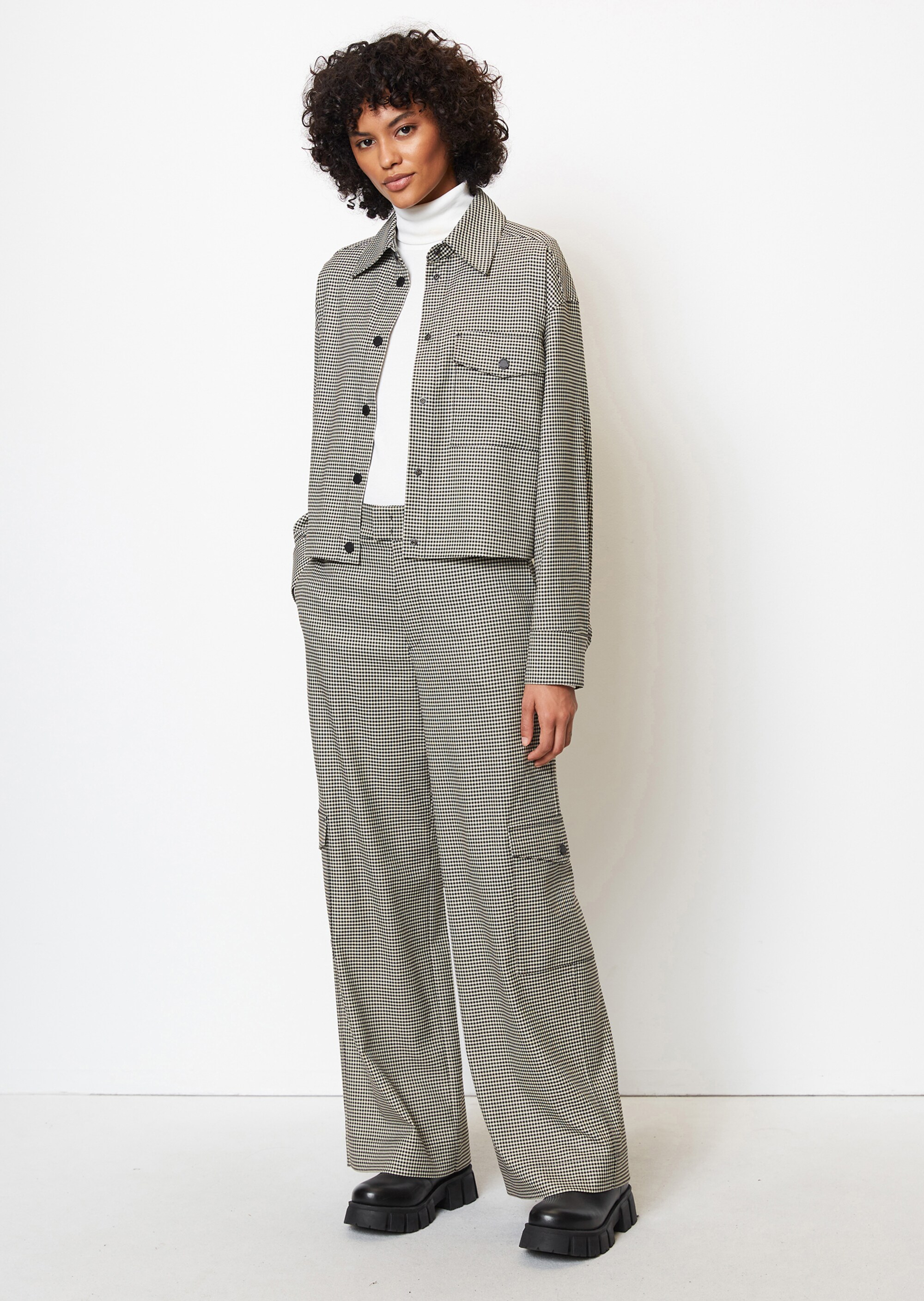 Overshirt oversizedmit Vichy-Karo