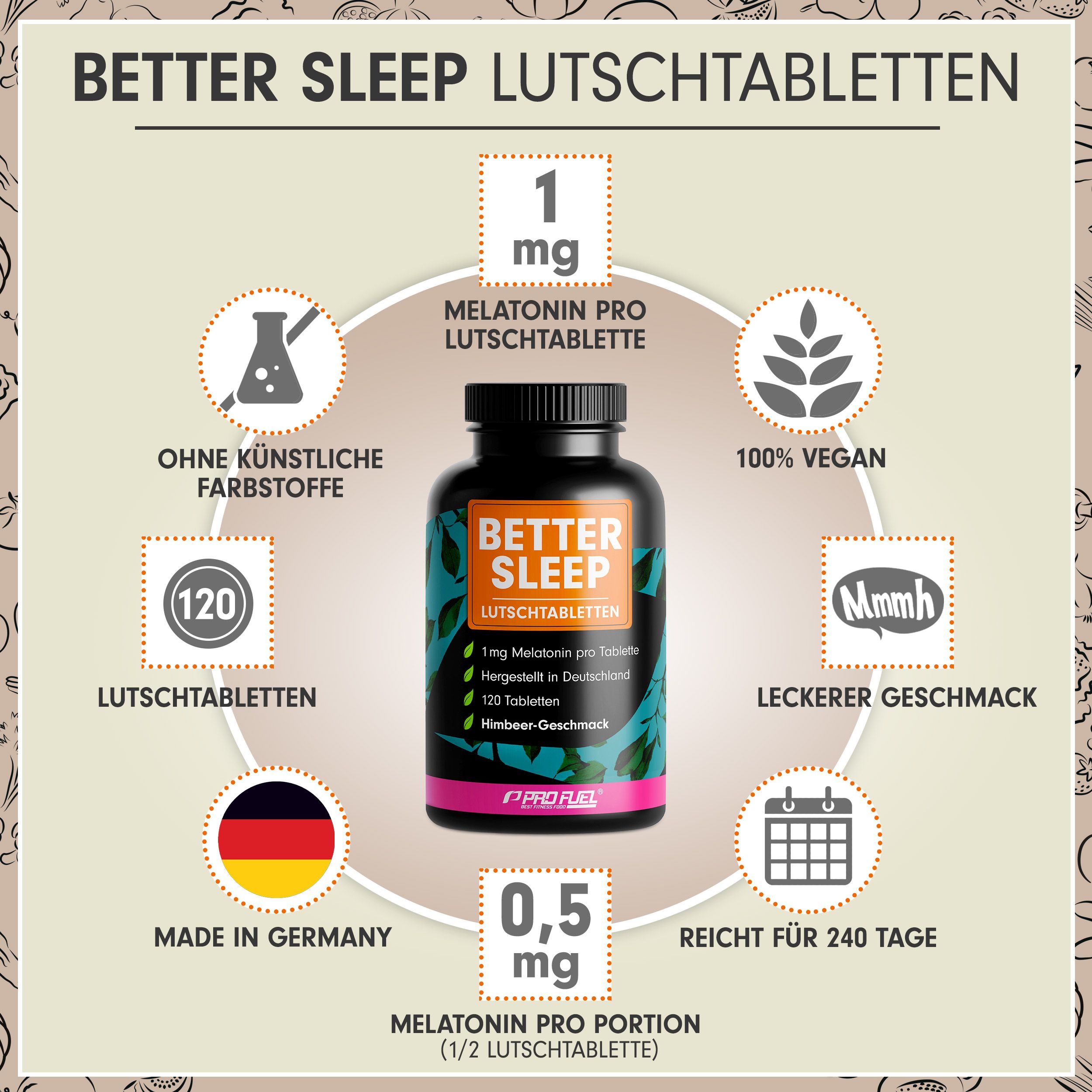 ProFuel - MELATONIN Lutschtabletten