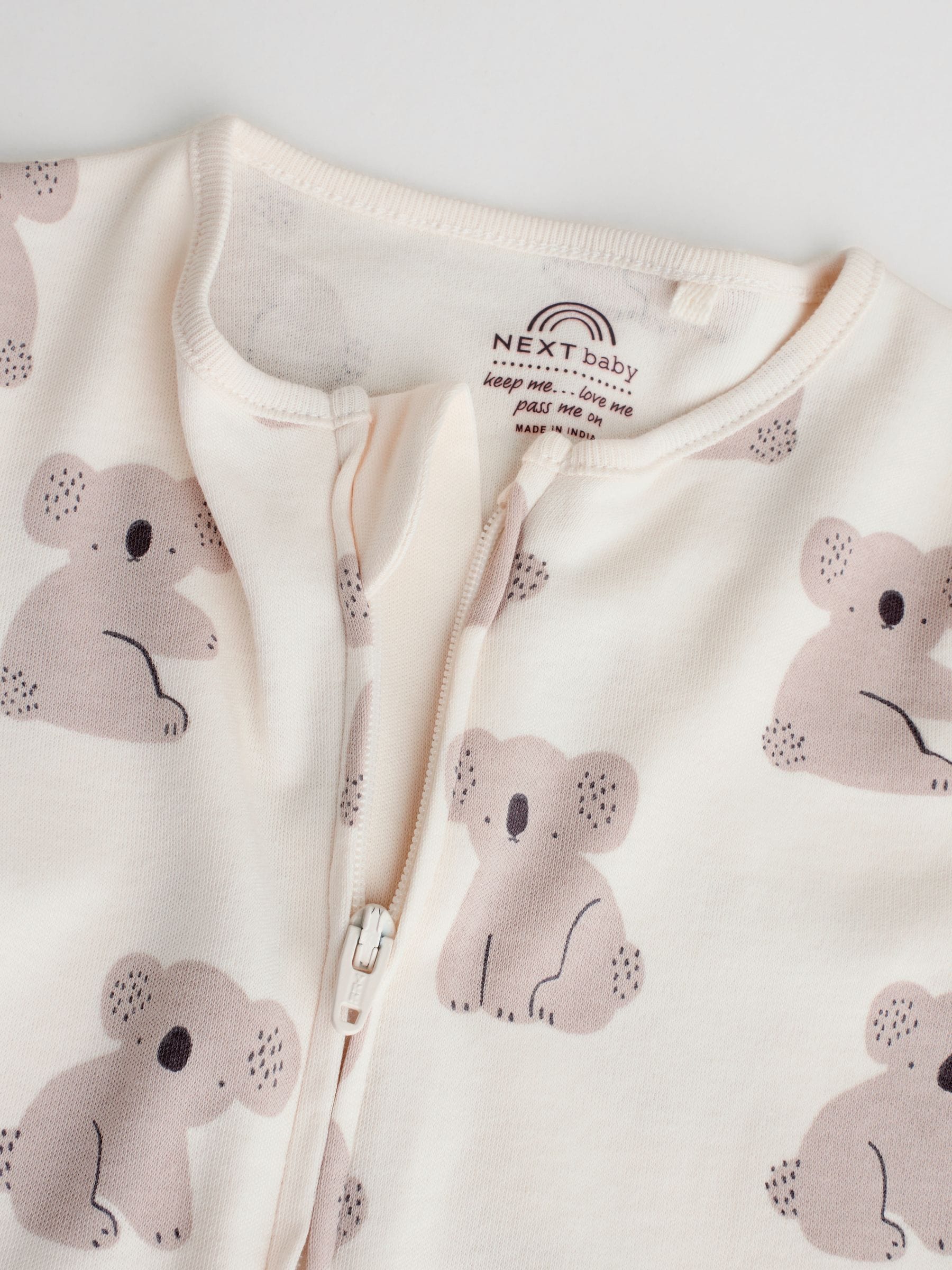 Mintgroen - Two Way Zip Baby Footless Sleepsuits 3 Pack (0mths-3yrs)