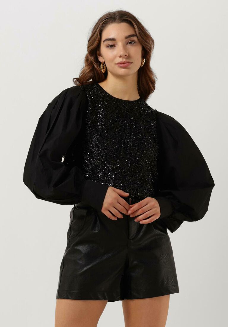 SUMMUM zwarte summum top top sequins