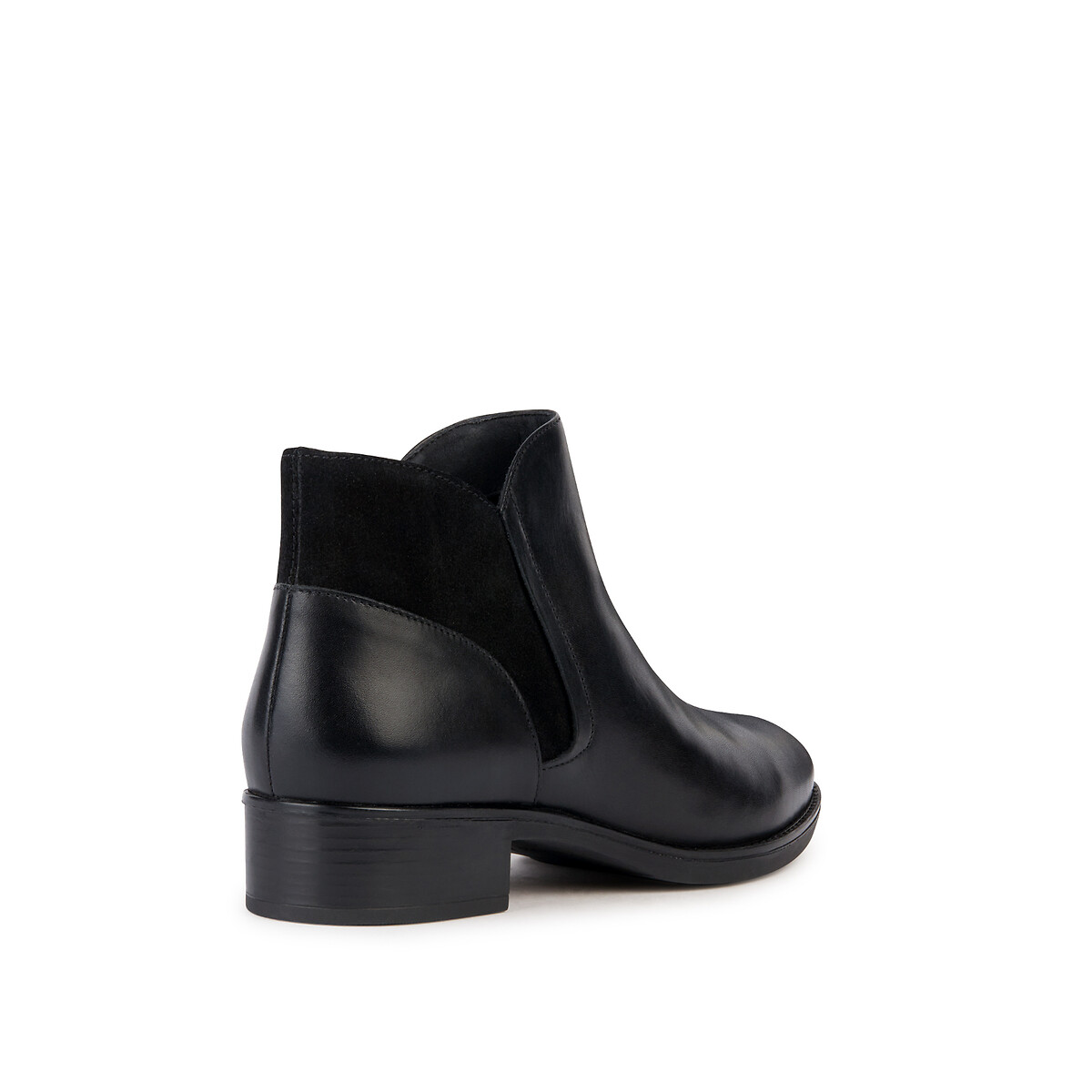GEOX<br>Botas de tornozelo em couro respirável com zíper Felicity