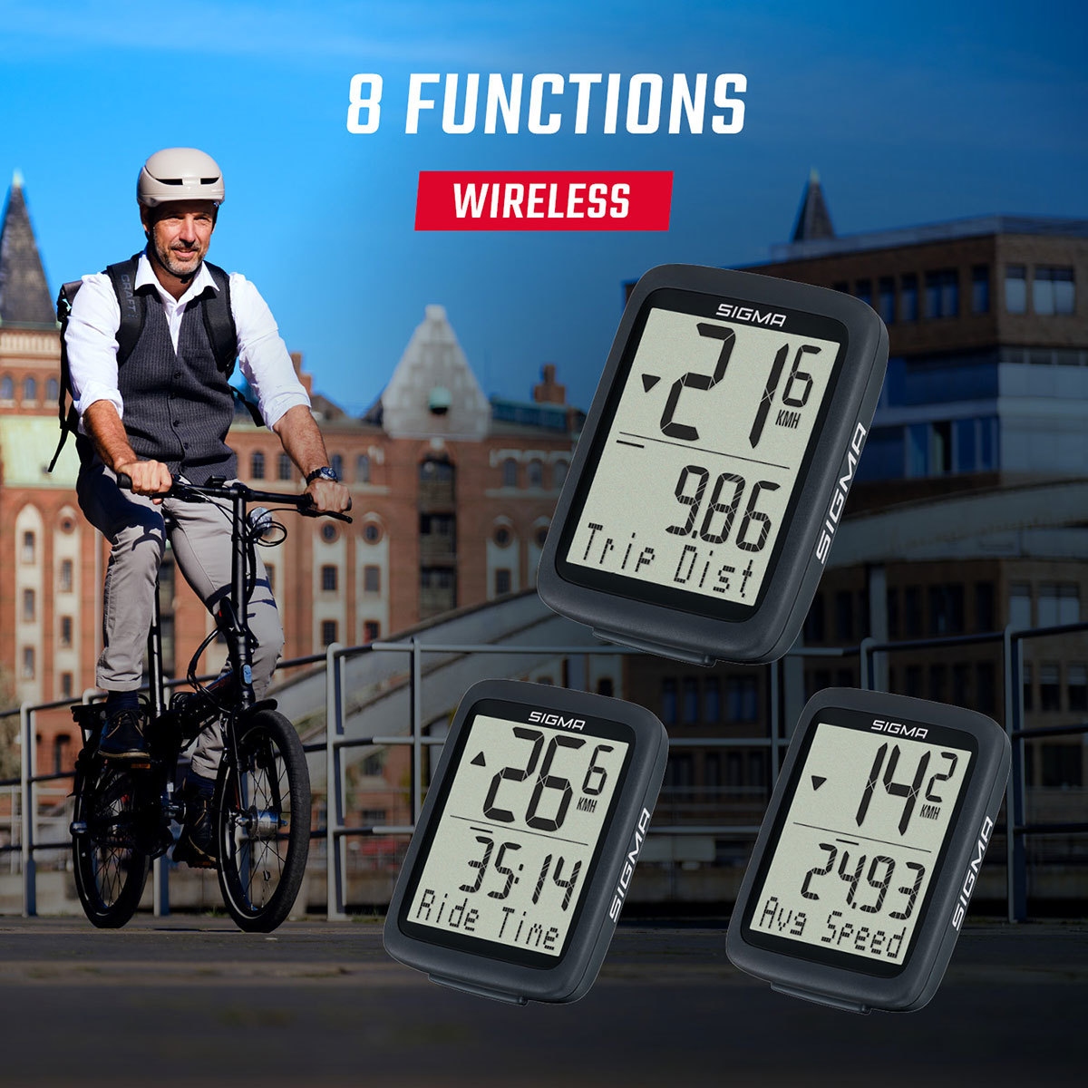 Sigma Sport BC 8.0 WL ATS Draadloze Fietscomputer