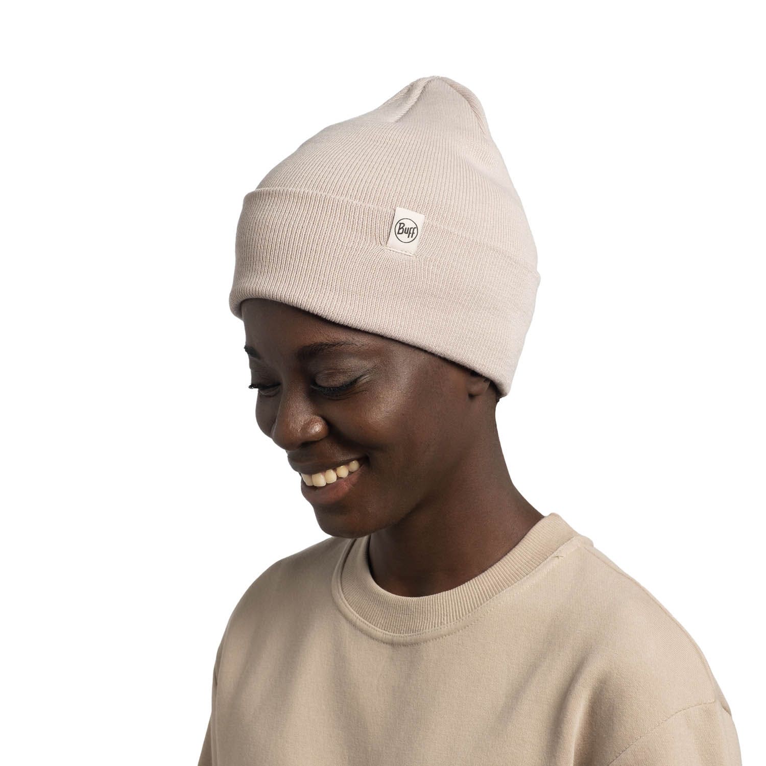 Buff  Gebreide Beanie Lilon