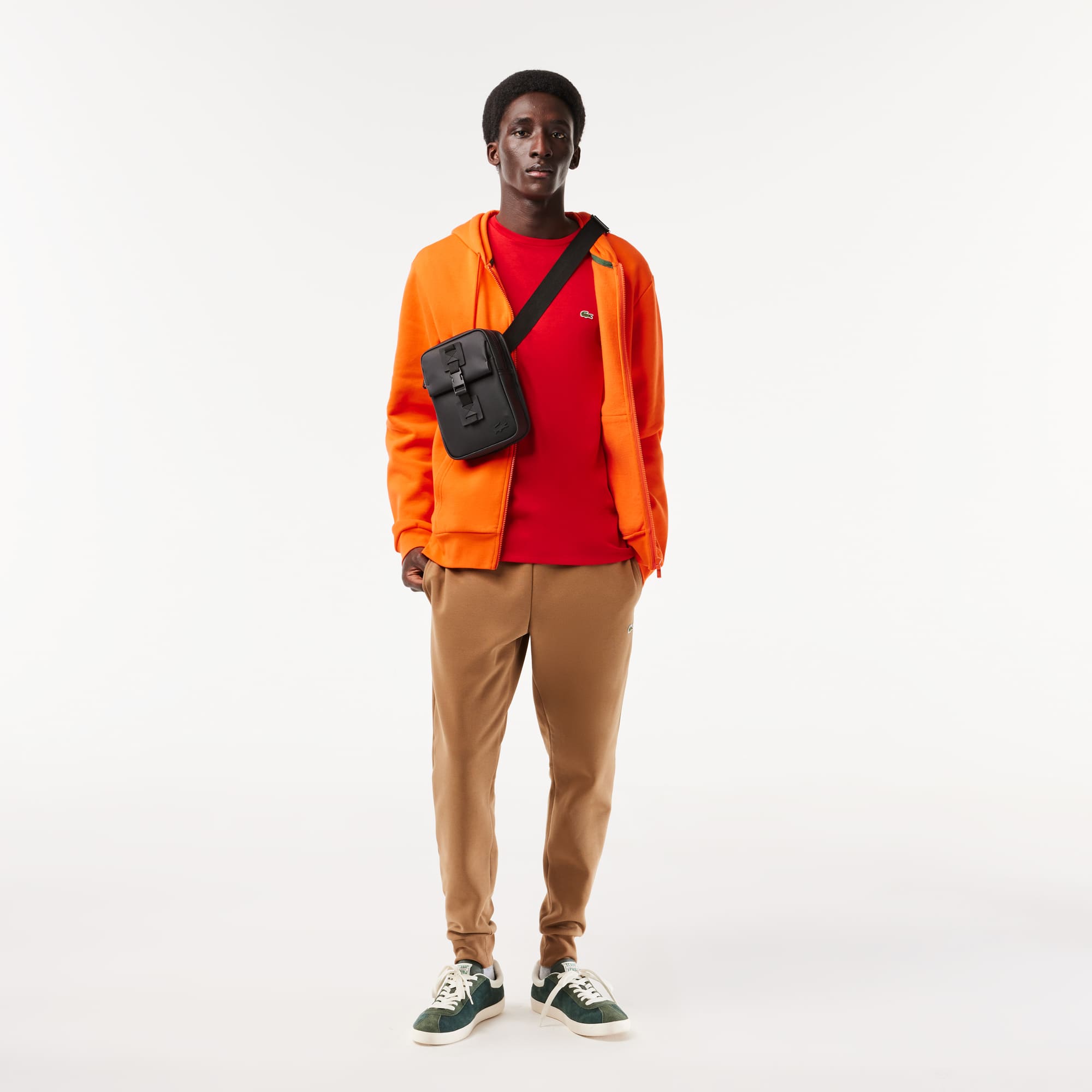 Sacoche verticale avec poche Sacoches & Pochettes - Noir - Lacoste - Homme