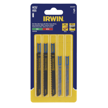 Irwin Pro decoupeerzaagbladenset U-aansluiting voor hout en metaal - 5-delig