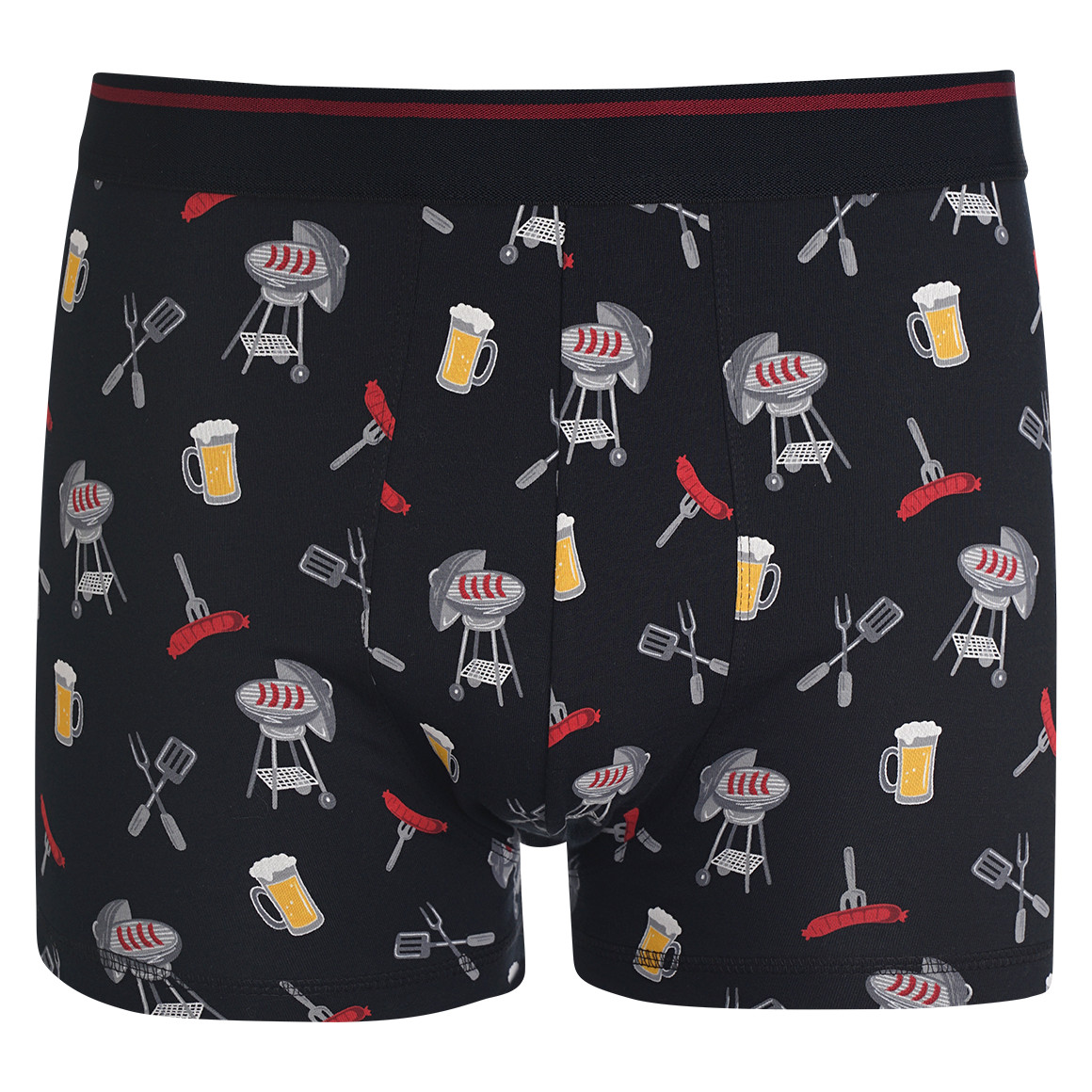 VanVaan Herren Retroshorts mit Grill-Motiven dunkelblau