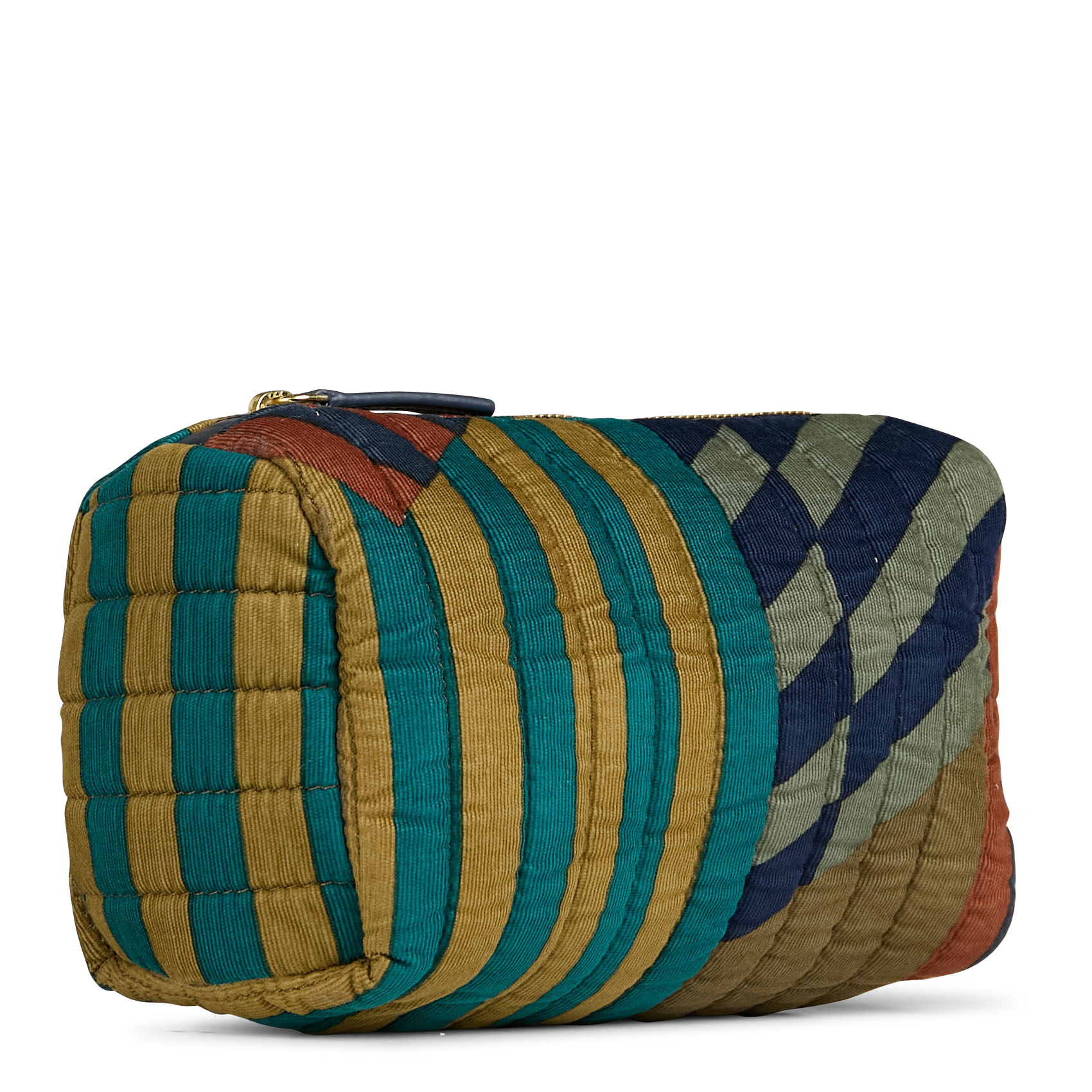 ELBA SHIBUYA - Pochette de voyage en velours de coton | Kaki