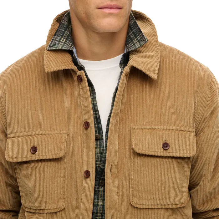Superdry Surplus Cord Quilt Overshirt Heren