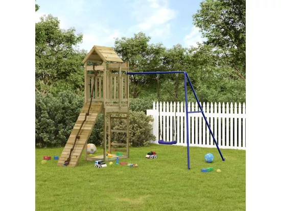 Aire de jeux d'extérieur bois de pin imprégné