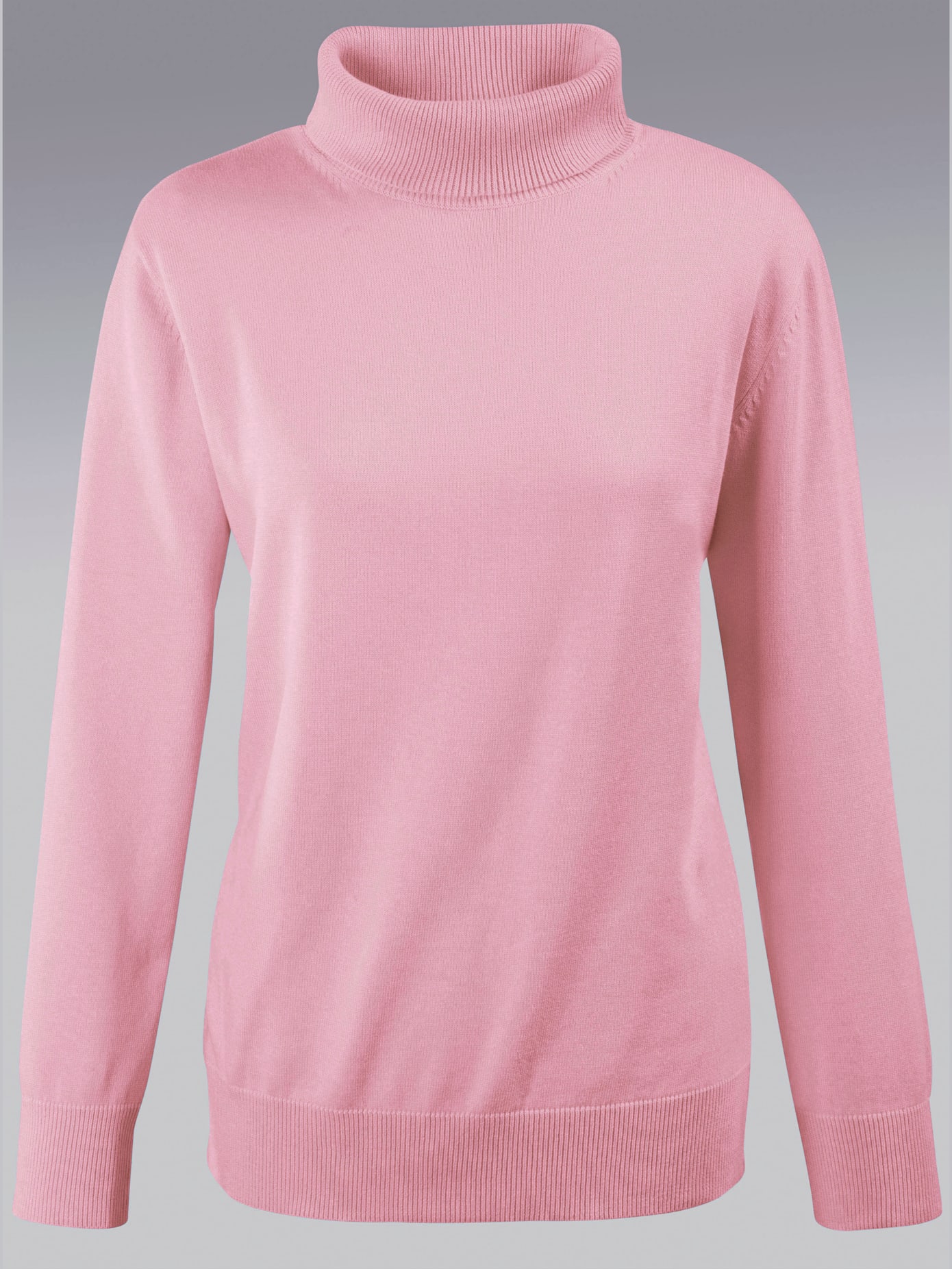 Pull à col roulé pur coton
