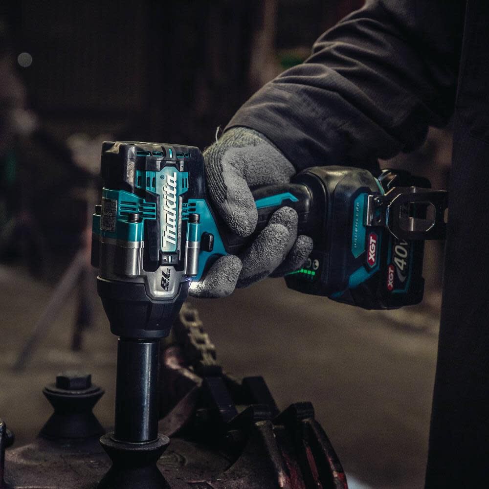 Makita 40V max XGT Impact Wrench Kit 1/2" Sq Drive with Detent Anvil