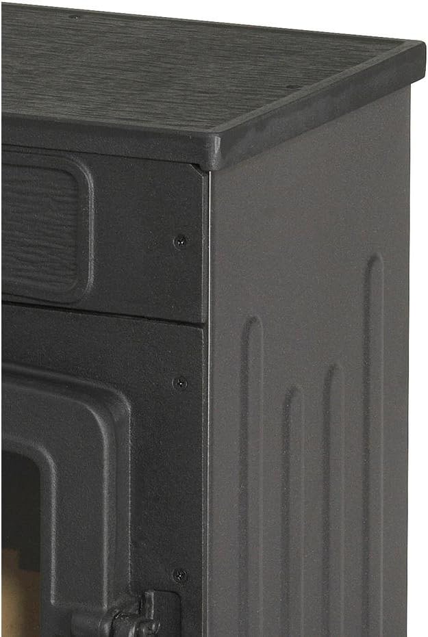 Wamsler Hüttenofen 6 kW mit Fenster, Solar, Holz, Natürliche Entlüftung, Freistehend, Rustikal, Wohnzimmer