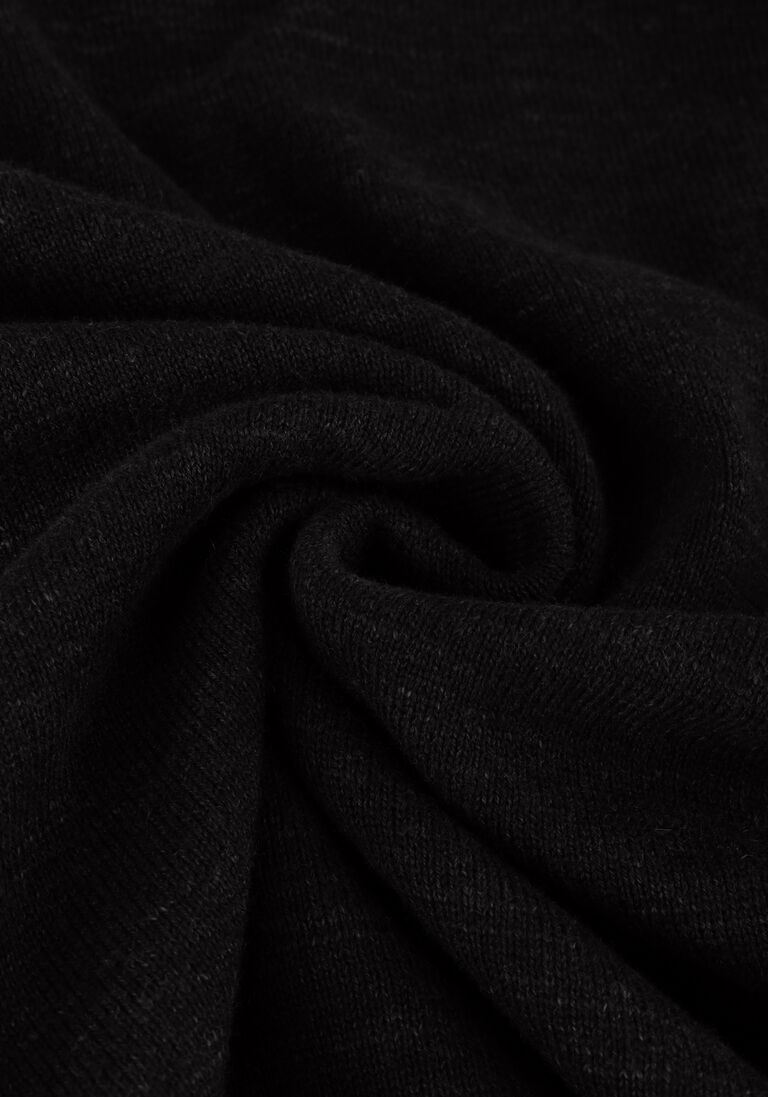 CAST IRON zwarte cast iron coltrui turtleneck cotton heather plated