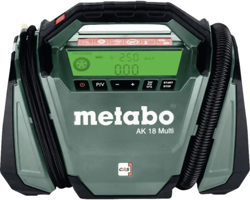 Metabo 11 bar 18 V accucompressor, zonder accu en lader