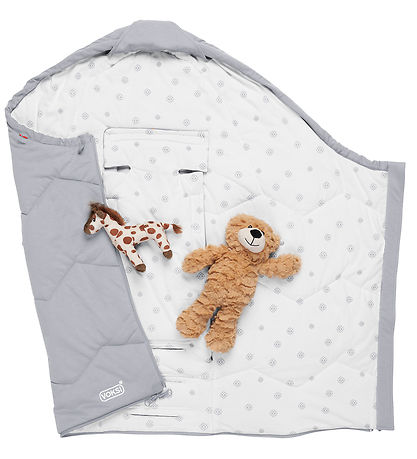 Voksi Fußsack - Sky Light - 88/113 cm - Grau