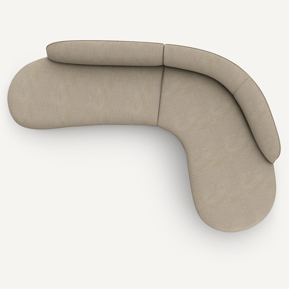 AM.PM<br>Sofá de canto em linho chambray, Rosebury