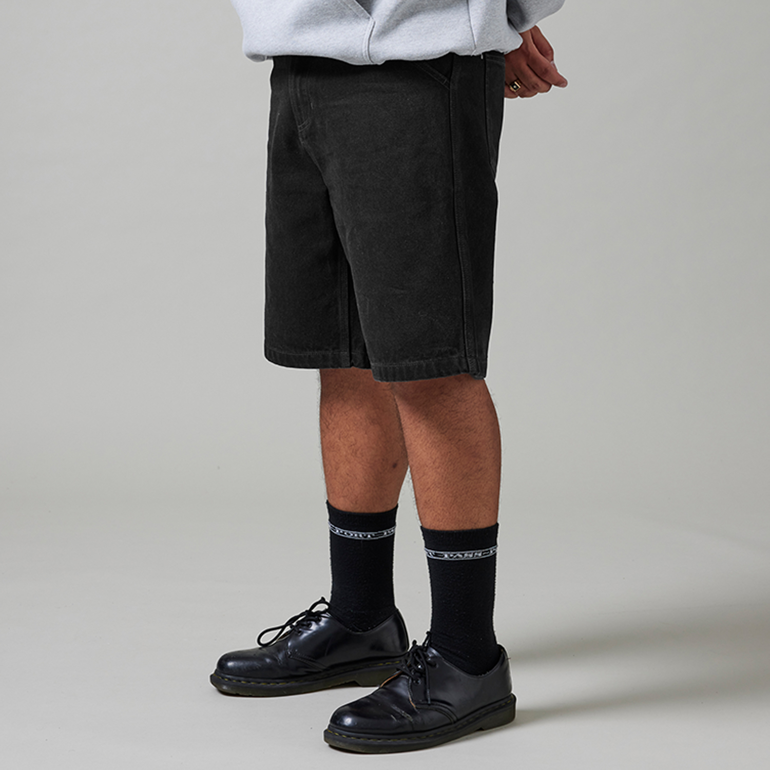 PassPort Workers Club Jean Short Washed Black