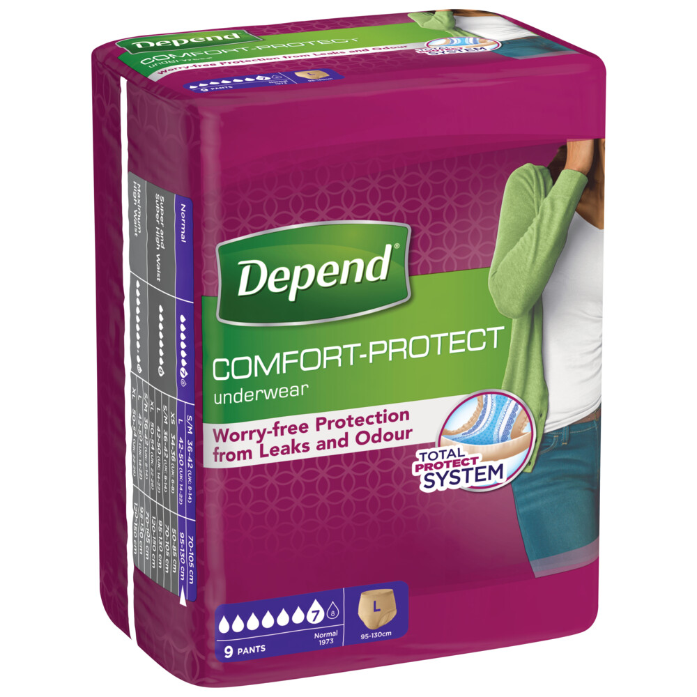 Depend Pants voor Vrouwen Normal L9 stuks