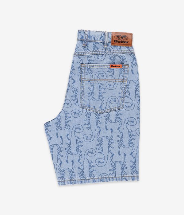 Butter Goods Scorpion Denim Shorts (washed indigo)