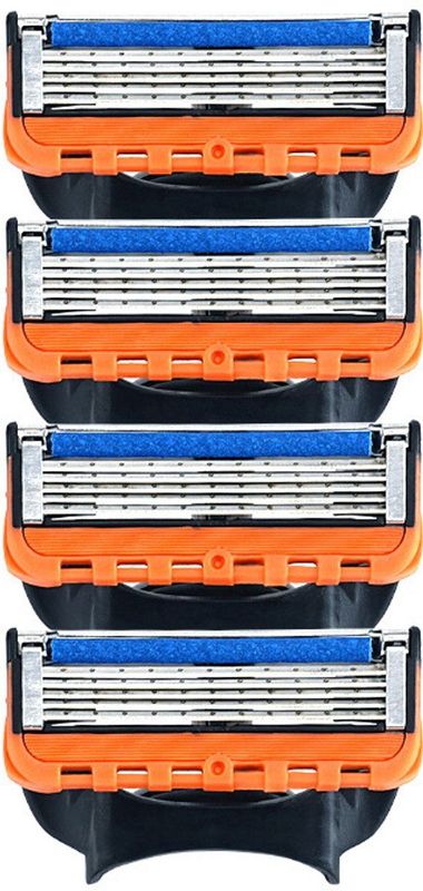 Gillette Fusion 5 - Scheermesjes - 16 Stuks - 5-laag 4-bladkop - Oranje