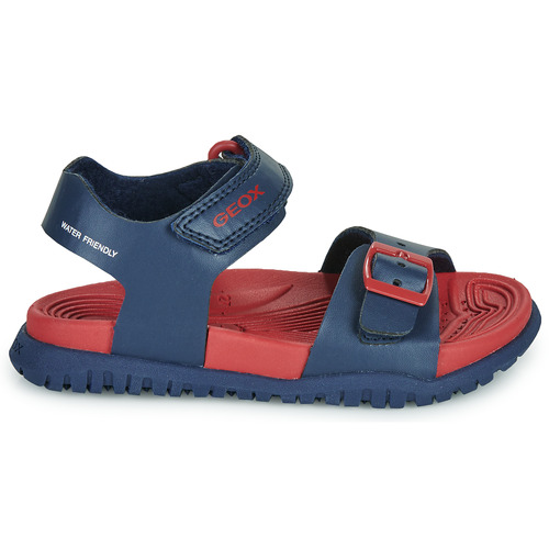 Geox - J SANDAL FUSBETTO BO - Marine / Rouge