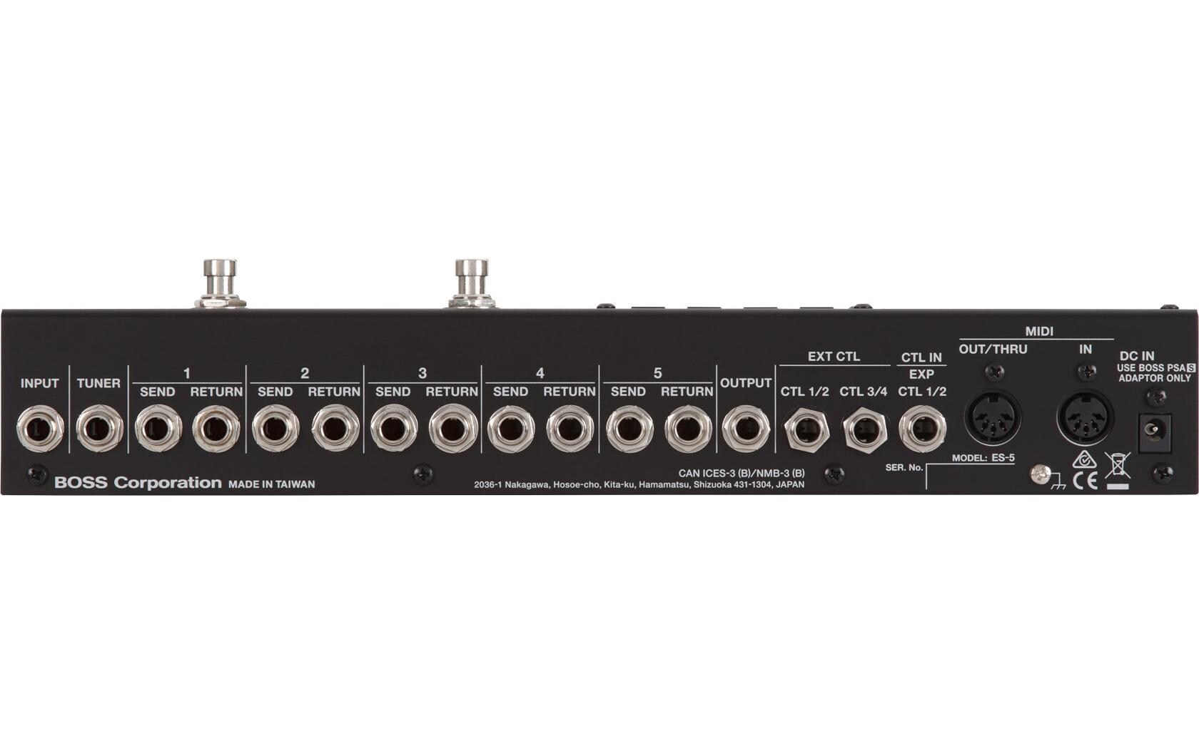 Effektgerät ES-5<br>5-fach Effekt-Loop-Switcher