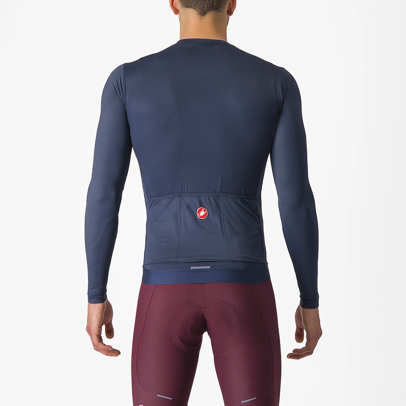 Castelli Espresso langærmet cykeltrøjeBelgian blue/silver moon herre