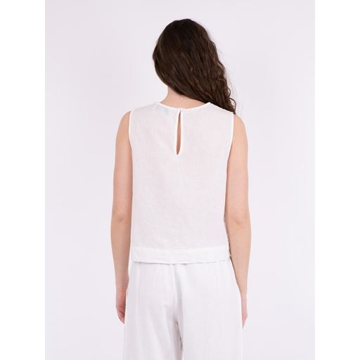 Neo Noir Svetlana Linen Top, Hvid, 42