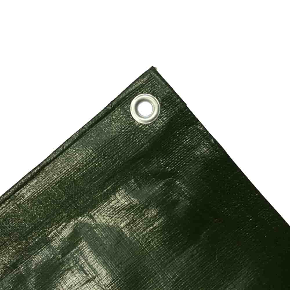 280 g/m² zeildoek, bouwzeil en regenzeil, zeildoek voor de landbouw, groen, 3 x 4 (12m²)
