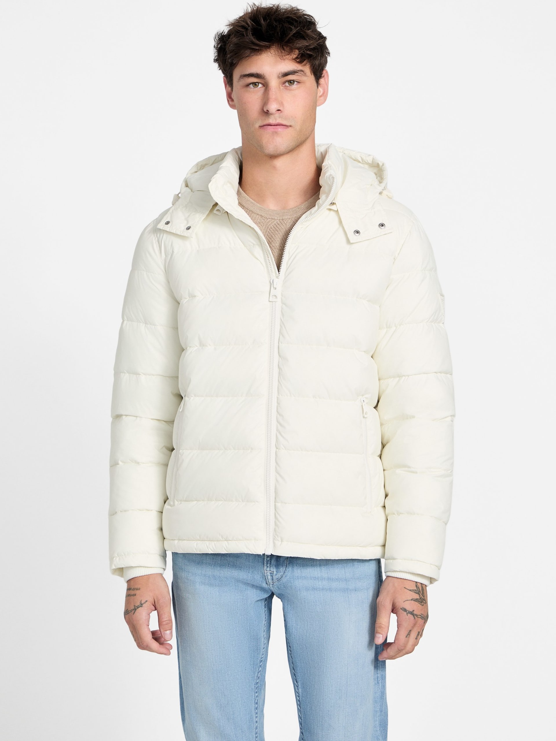 Jaqueta puffer de nylon fosco Glacier