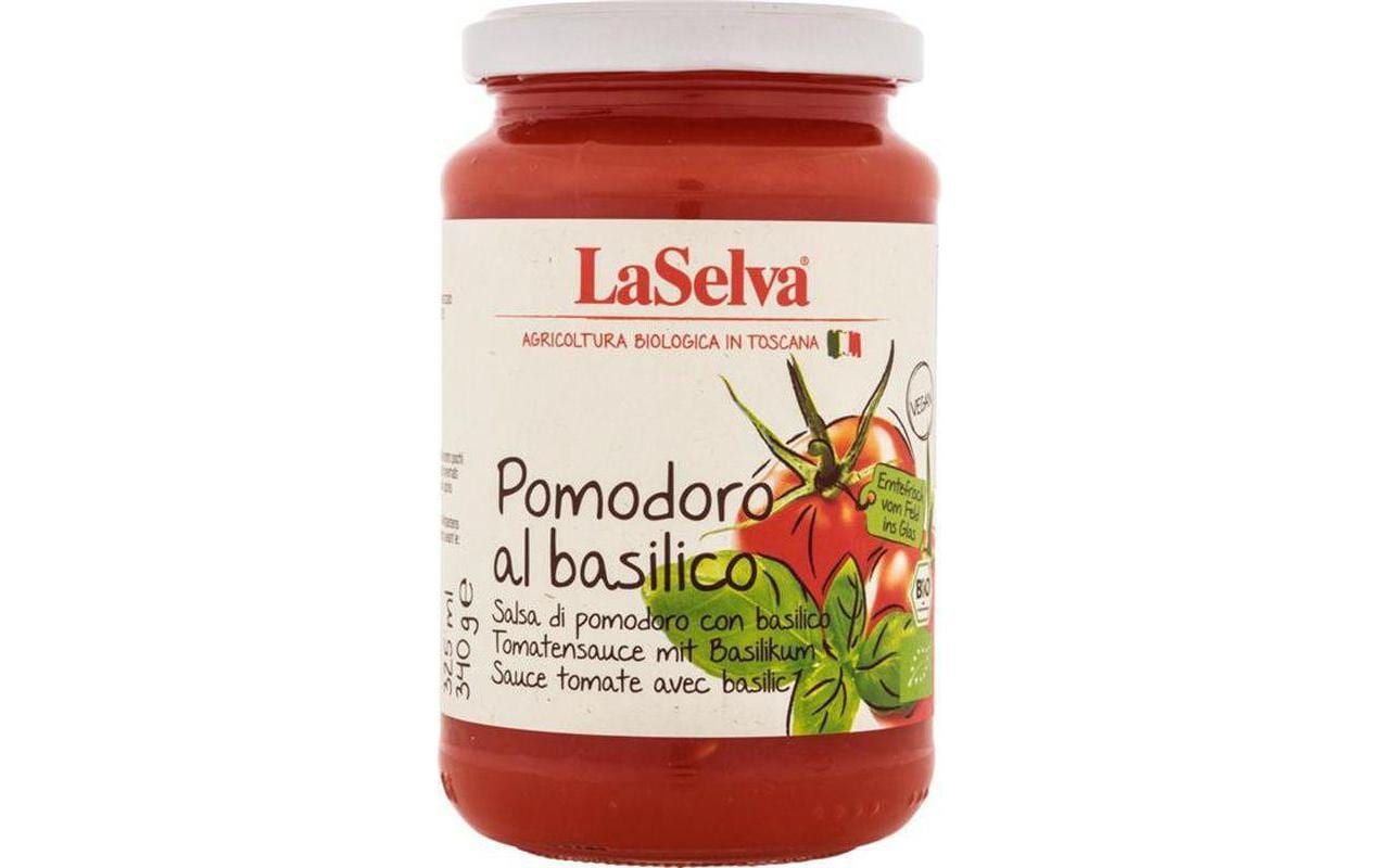 Glas Bio Pomodoro al basilico 340 gTomatensauce mit Basilikum