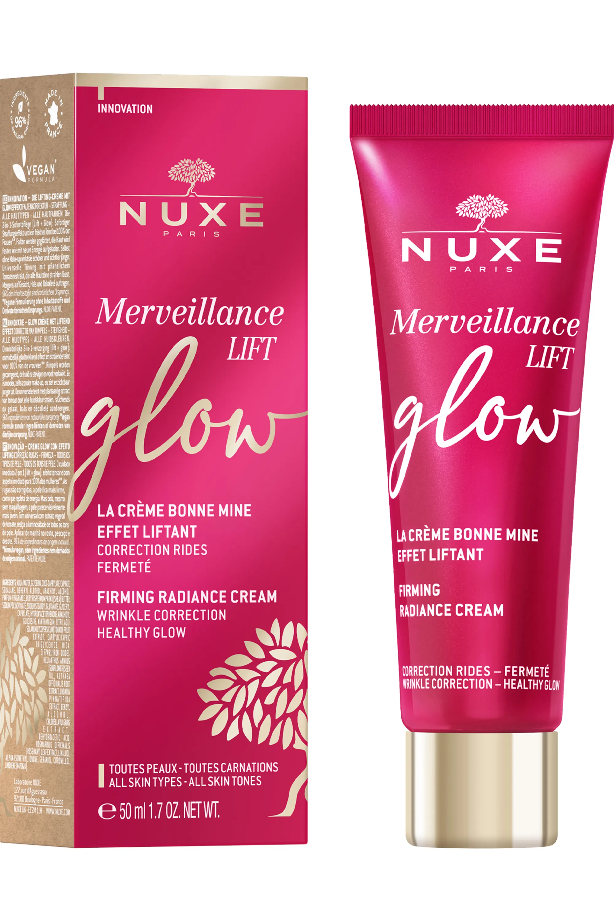 Nuxe Crème bonne mine effet liftant Merveillance Lift glow-50 ml