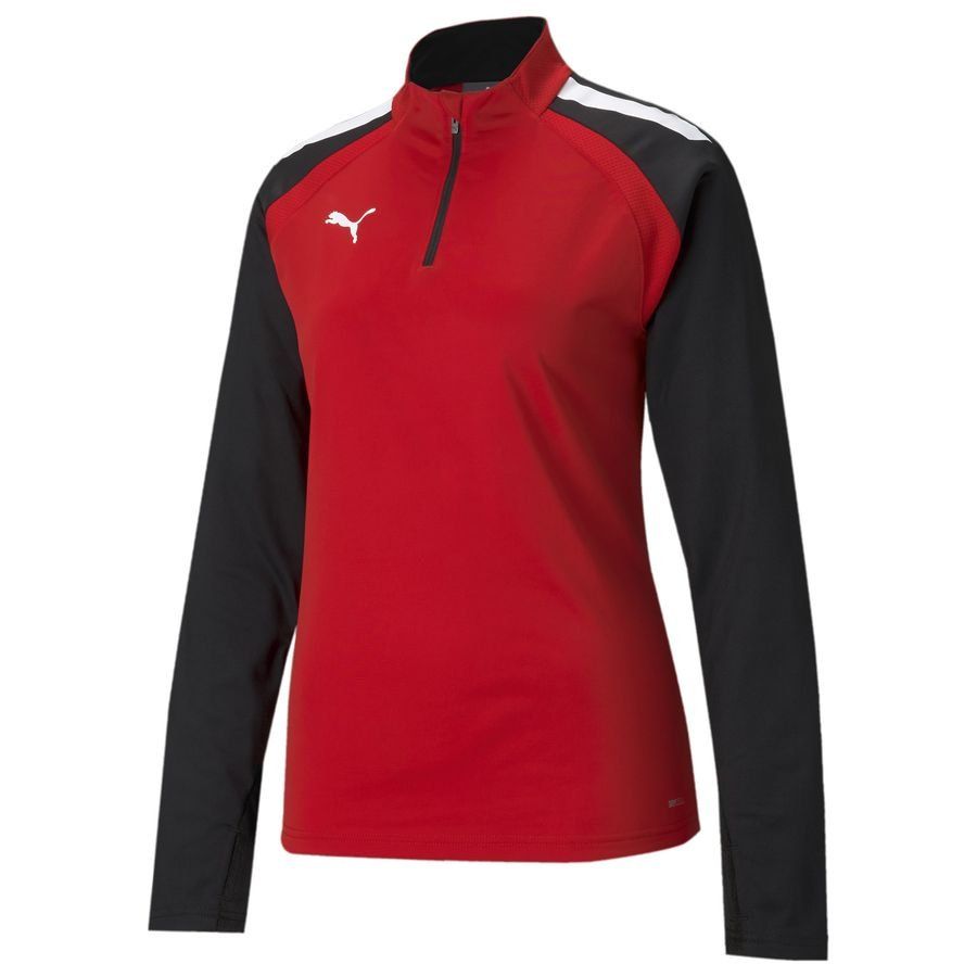 PUMA teamLIGA Fermeture Éclair 1/4 - Rouge/Noir - Femme