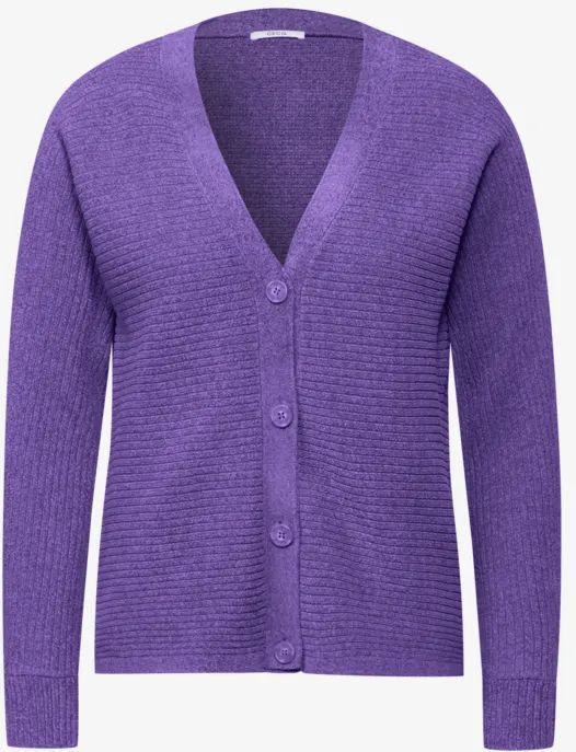 Cecil - Chenille Dolman Vest - Paars - Dames