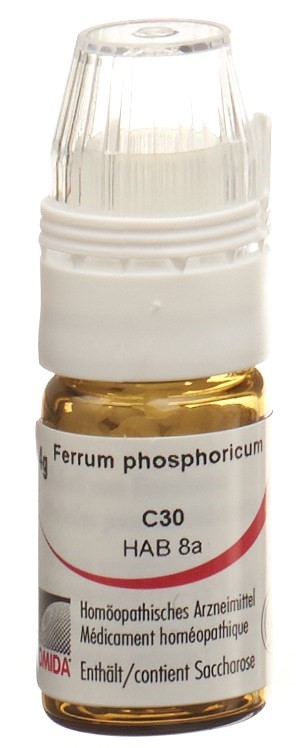 Omida Ferrum phosphoricum 30 C<br>4 g, Globuli, mit Dosierhilfe