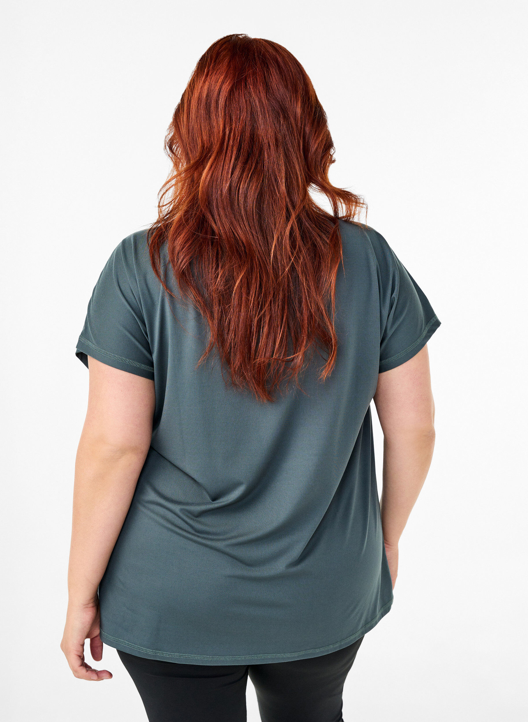 Ensfarvet trænings t-shirt