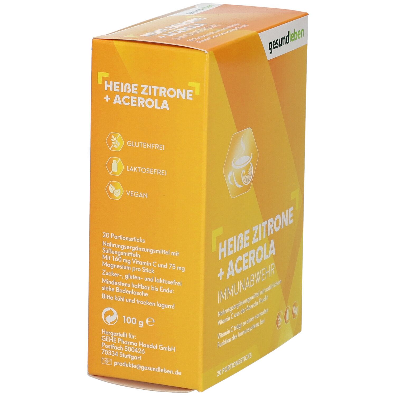 gesundleben Heiße Zitrone + Acerola Immunabwehr