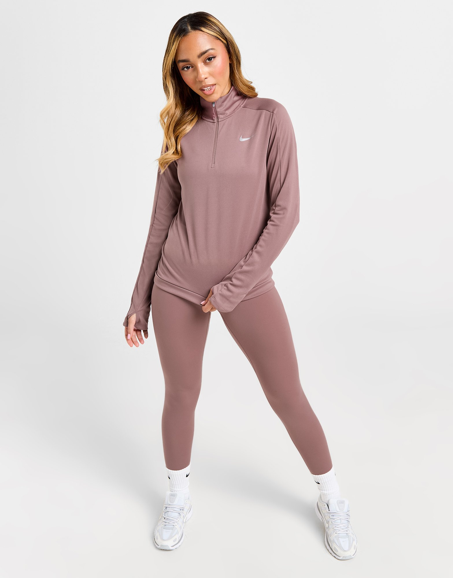 Nike Haut de survêtement zippé 1/4 Running Pacer Femme