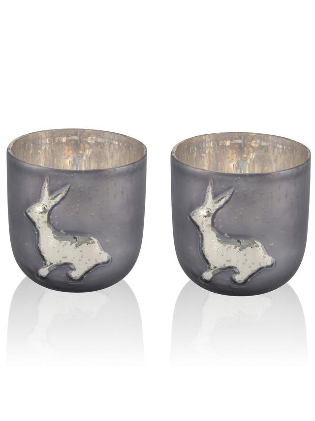 Elegante Windlichter mit Hasenmotiv