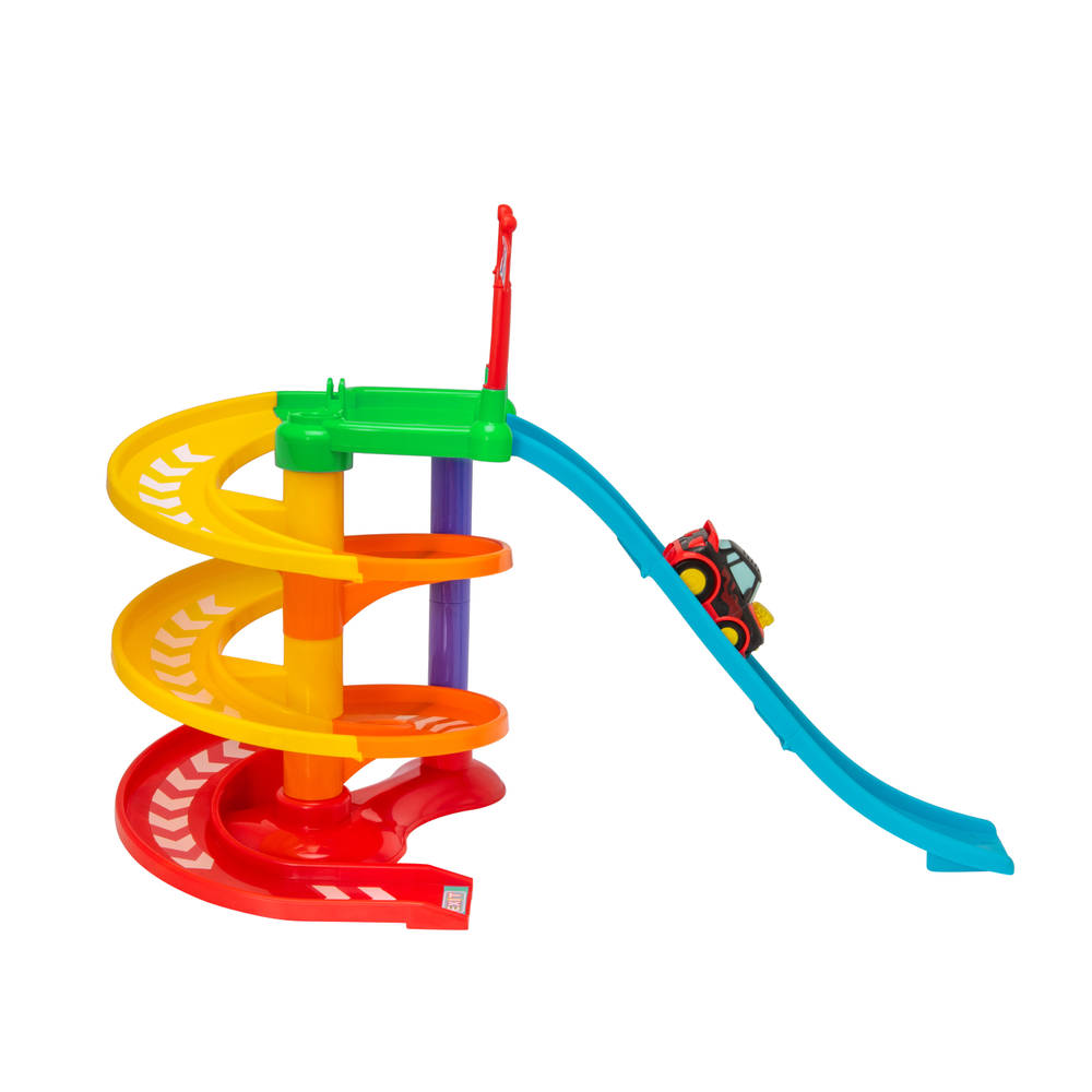 Tiny Teamsterz Beep & Go racebaan met auto