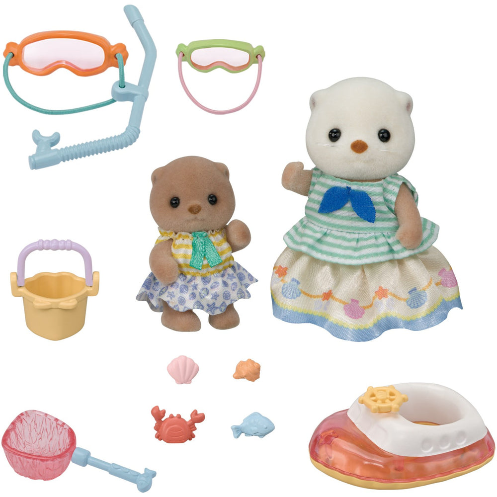 Køb Sylvanian Families® Sea Otter Sisters - Splashy Snorkel Sæt