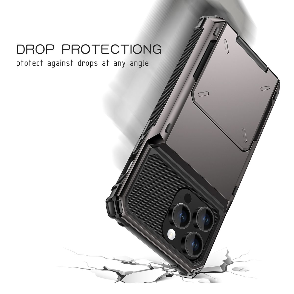 Hülle für Apple iPhone 15 Pro Schutz Handy Case Cover Backcover Kartenfach Etuis