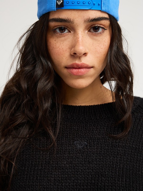 One In School Pull à col rond Noir Femme