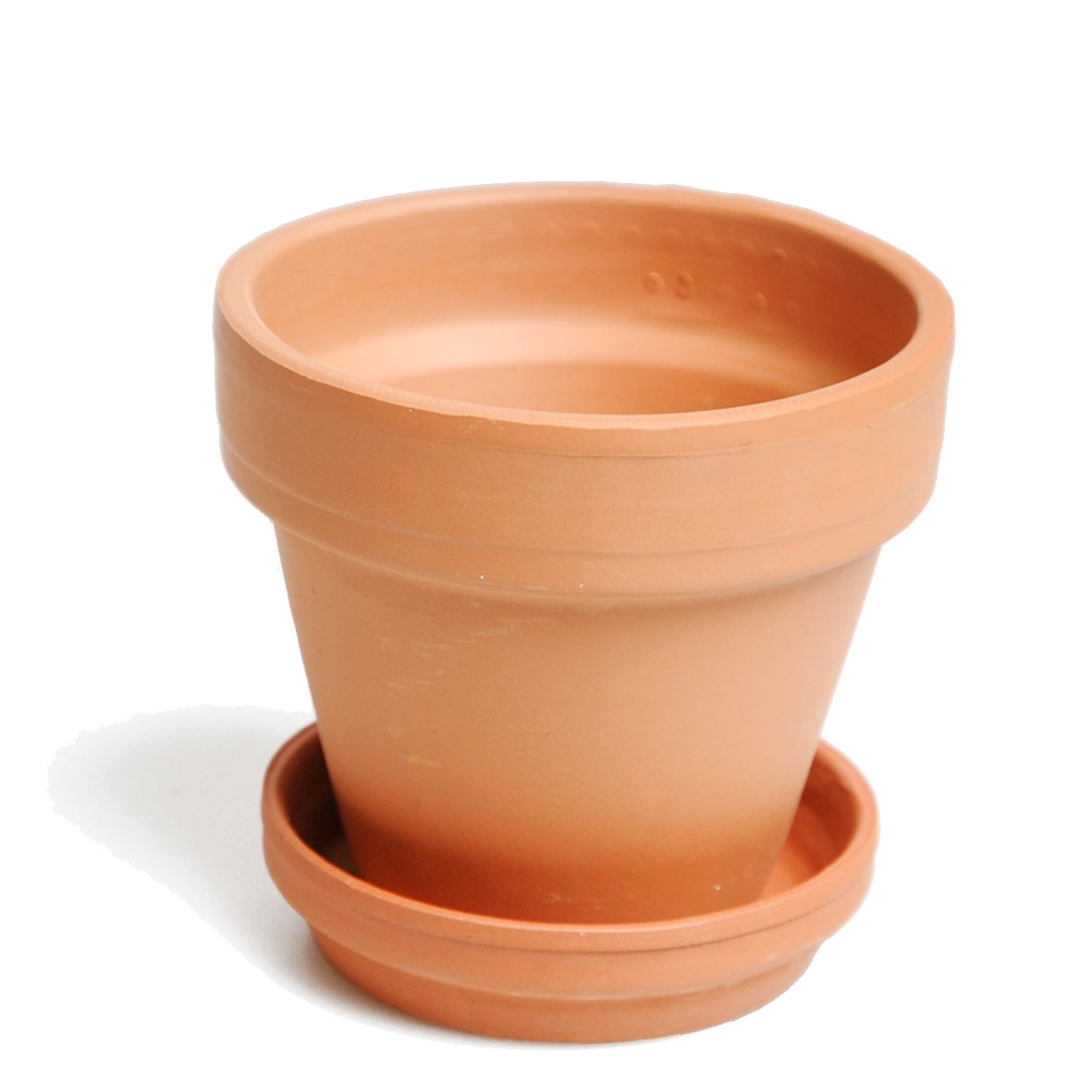 Bloempotschotel, terracotta, Ø 17 cm