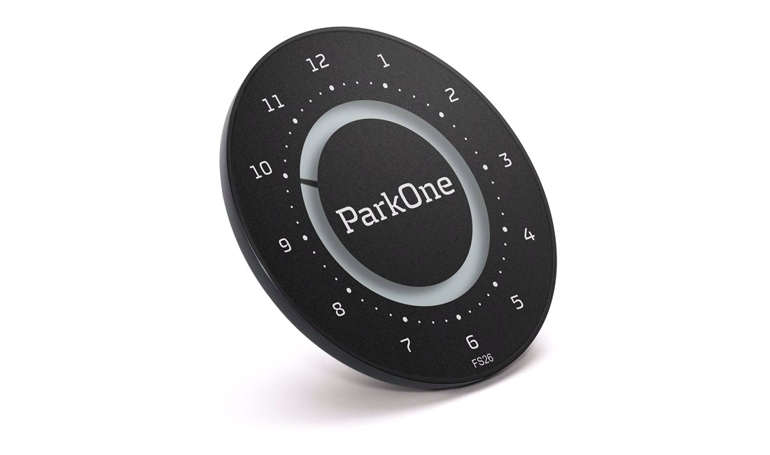 Elektronisk P-skive ParkOne 2 Carbon Black