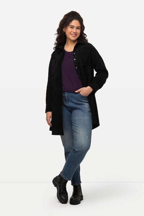 Mom-Thermojeans, Stretchdenim, Komfortbund